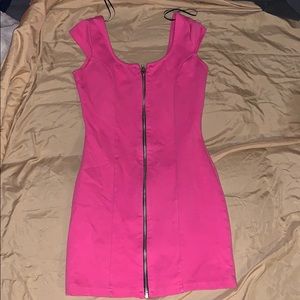 Pink mini dress